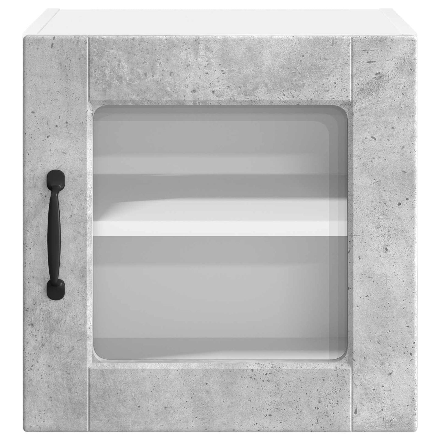 Wall Glass Cabinet PORTO 2 pcs Concrete Grey 40 x 31 x 40 cm