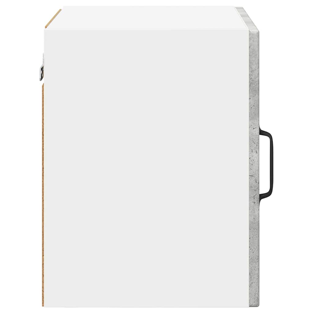 Wall Glass Cabinet PORTO 2 pcs Concrete Grey 40 x 31 x 40 cm