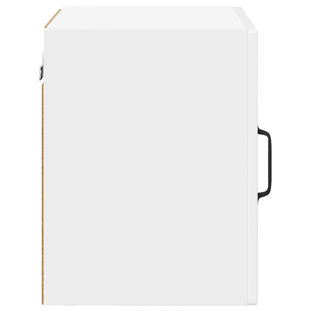 Wall Glass Cabinet PORTO High Gloss White 40 x 31 x 40 cm