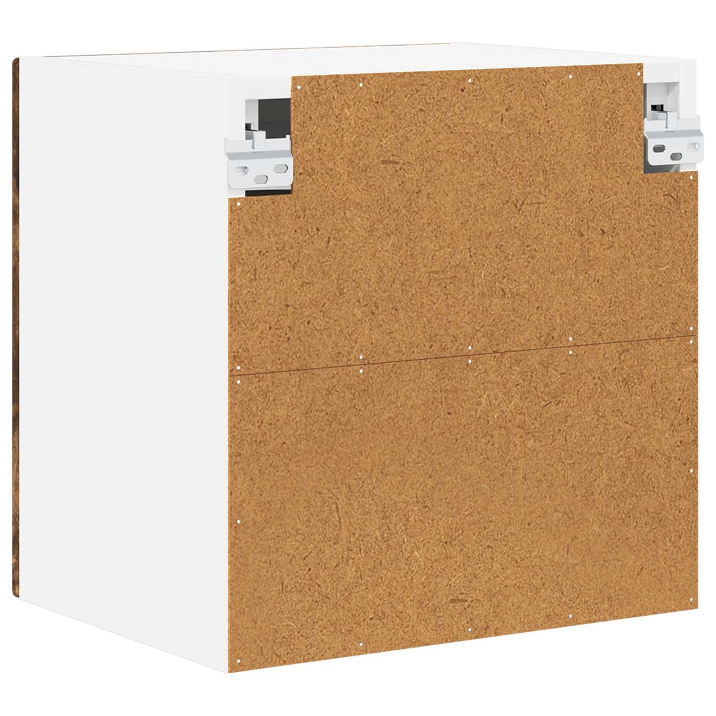 Wall Glass Cabinet PORTO 2 pcs Smoked Oak 40 x 31 x 40 cm