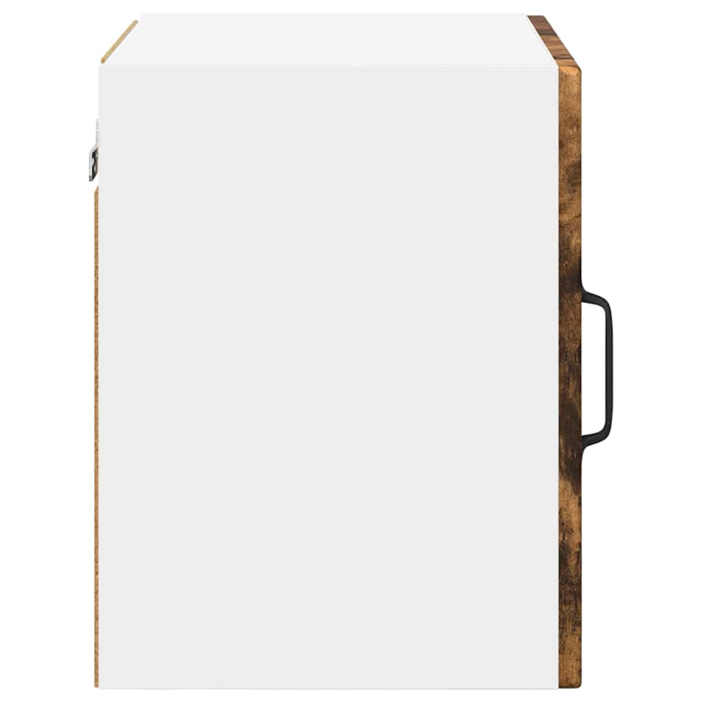 Wall Glass Cabinet PORTO 2 pcs Smoked Oak 40 x 31 x 40 cm