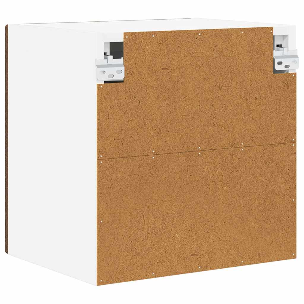 Wall Glass Cabinet Brown Oak 40 x 31 x 40 cm Engineered Wood