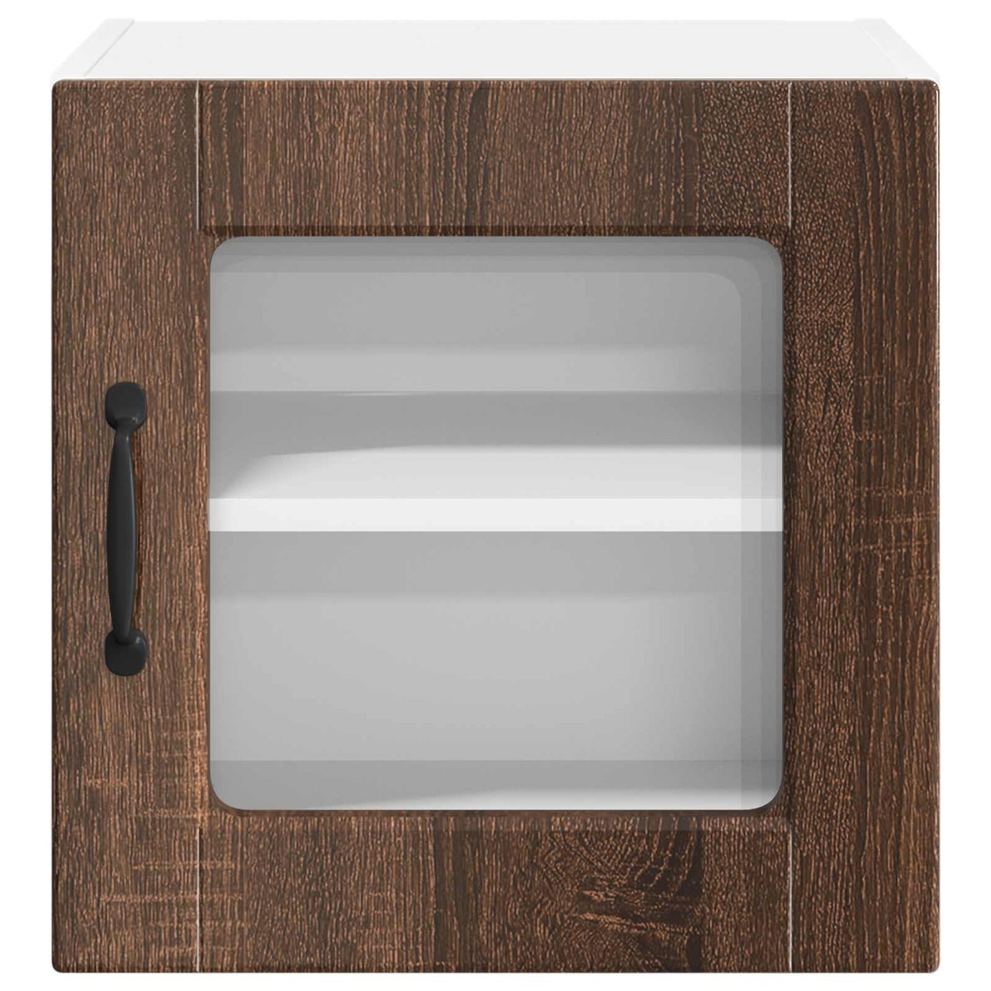 Wall Glass Cabinet Brown Oak 40 x 31 x 40 cm Engineered Wood