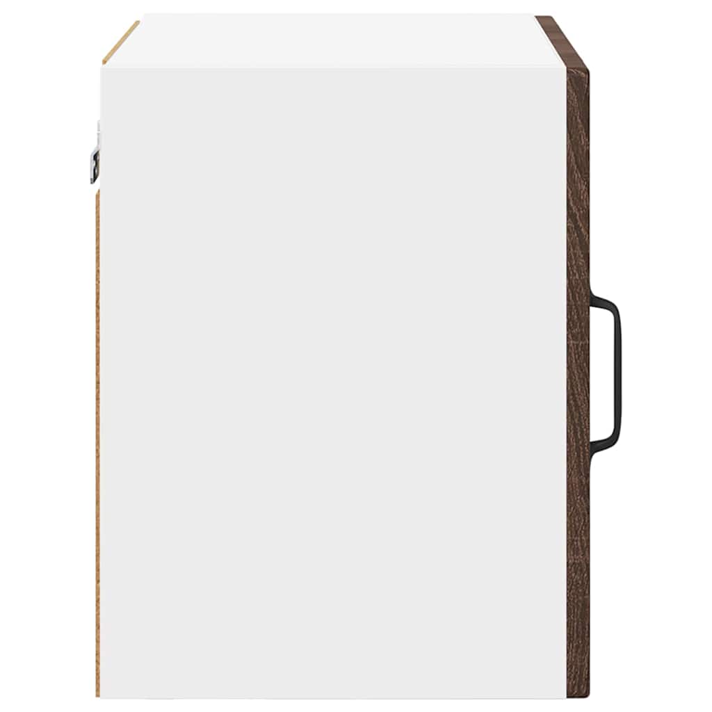 Wall Glass Cabinet Brown Oak 40 x 31 x 40 cm Engineered Wood