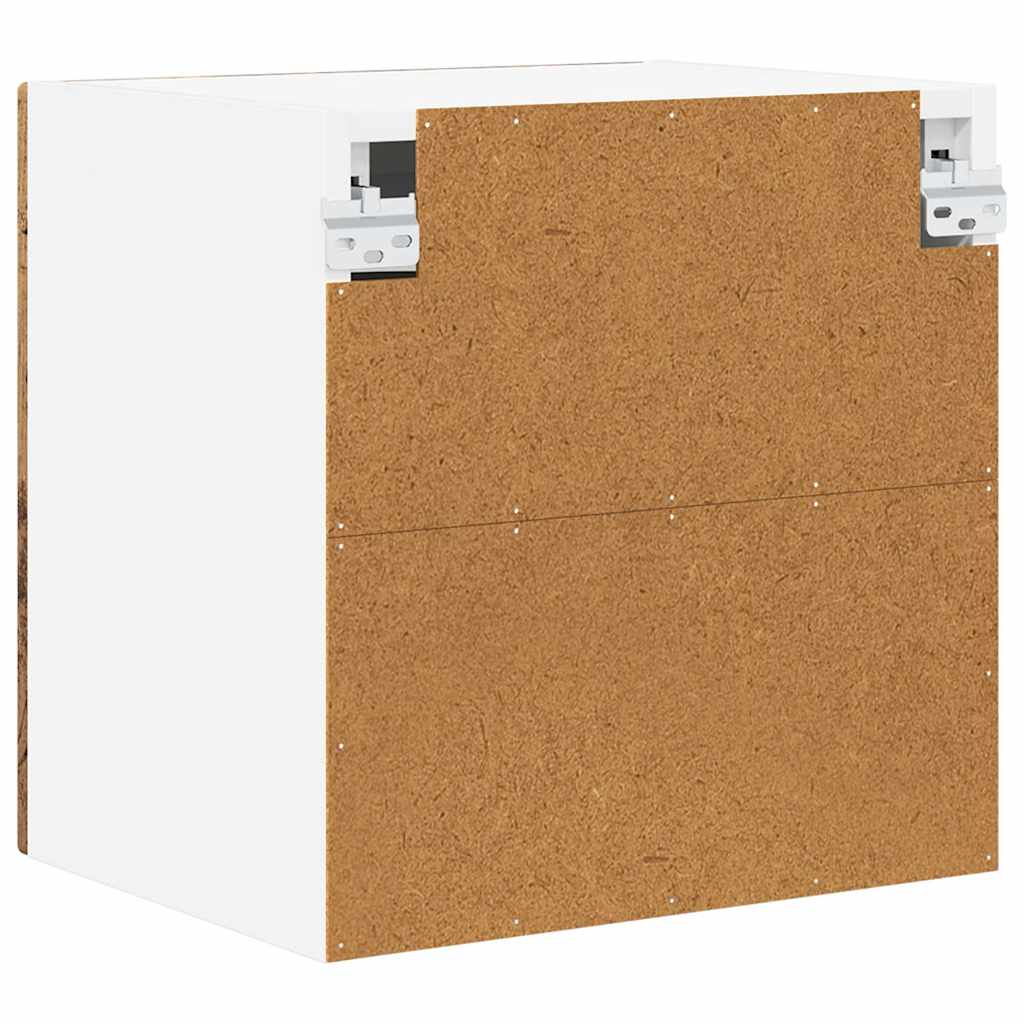 Wall Glass Cabinet PORTO Old Wood 40 x 31 x 40 cm