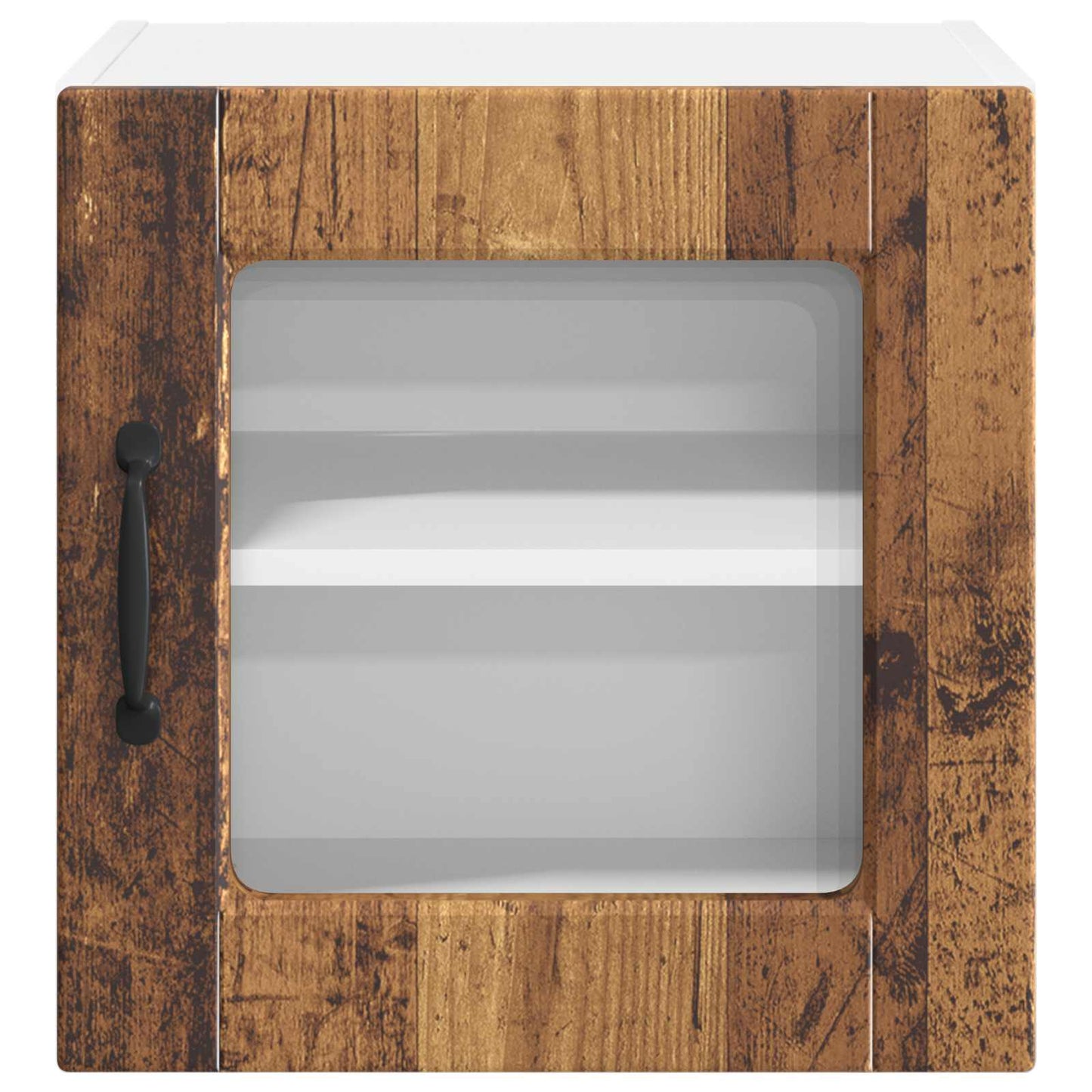 Wall Glass Cabinet PORTO Old Wood 40 x 31 x 40 cm