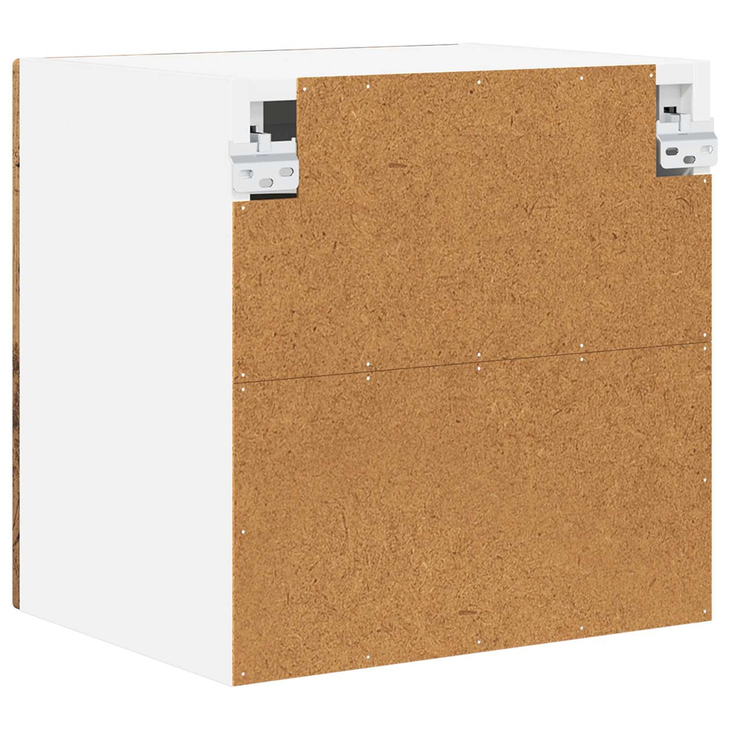 Wall Glass Cabinet PORTO 2 pcs Old Wood 40 x 31 x 40 cm