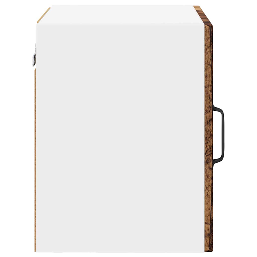 Wall Glass Cabinet PORTO 2 pcs Old Wood 40 x 31 x 40 cm