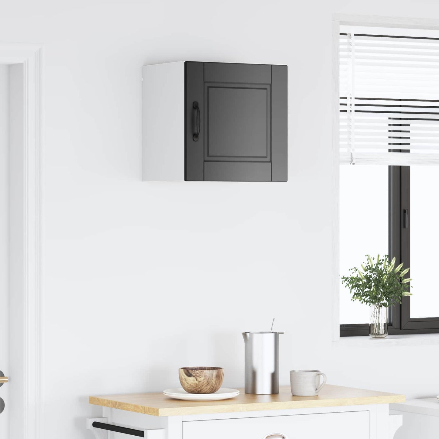 Wall Cabinet PORTO Black 40 x 31 x 40 cm Engineered Wood