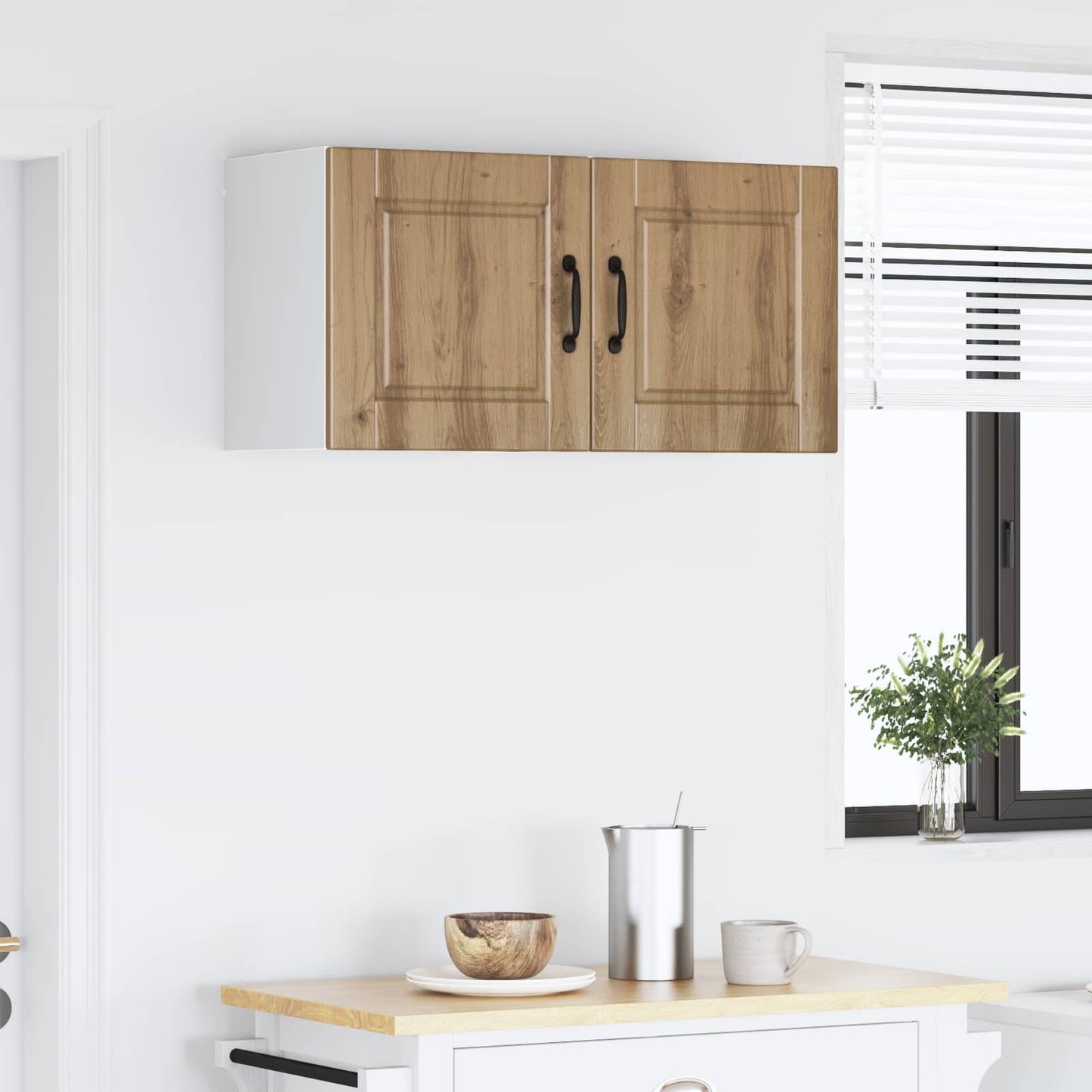 Wall Cabinet PORTO 2 pcs Artisan Oak Engineered Wood