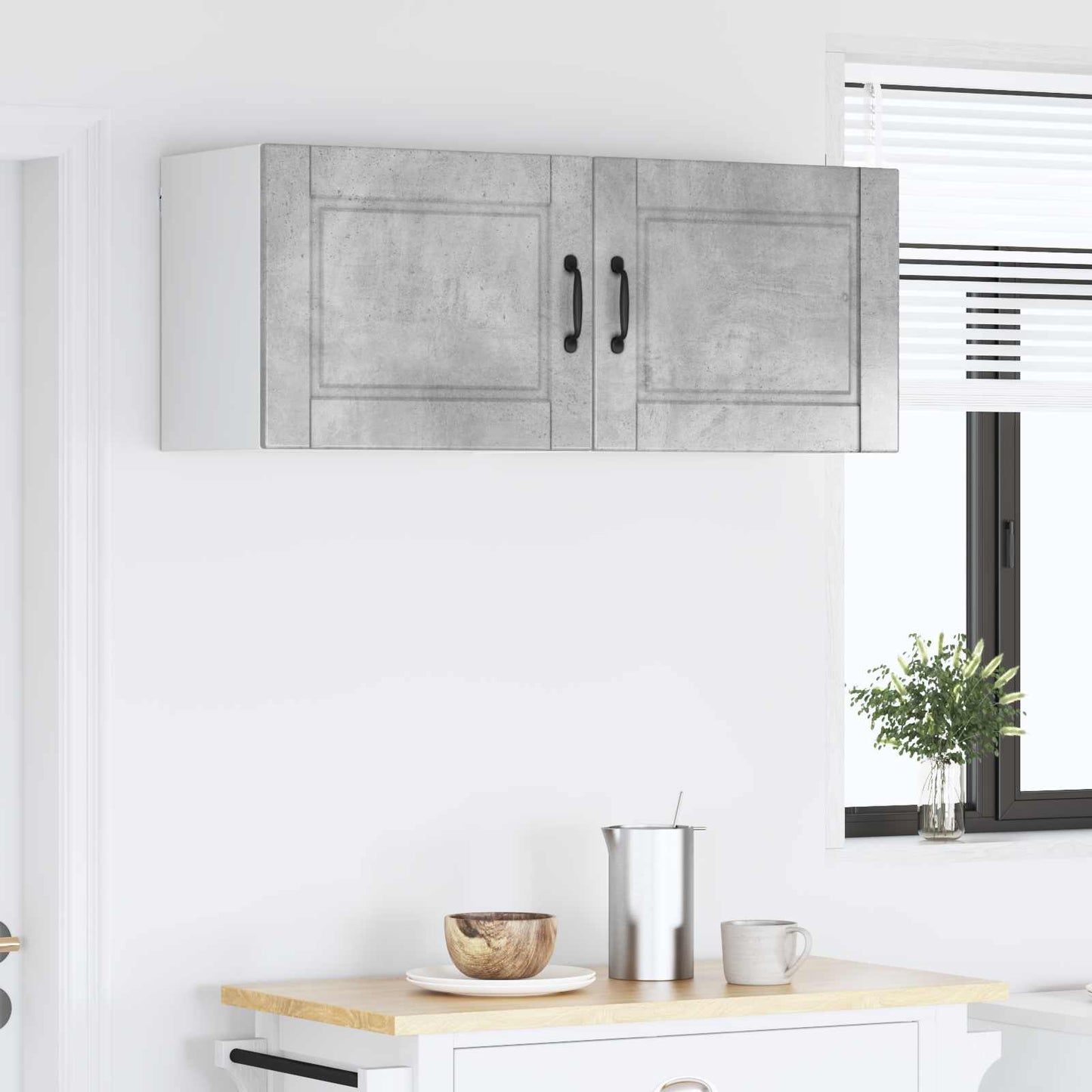 Wall Cabinet PORTO 2 pcs Concrete Grey 50 x 31 x 40 cm