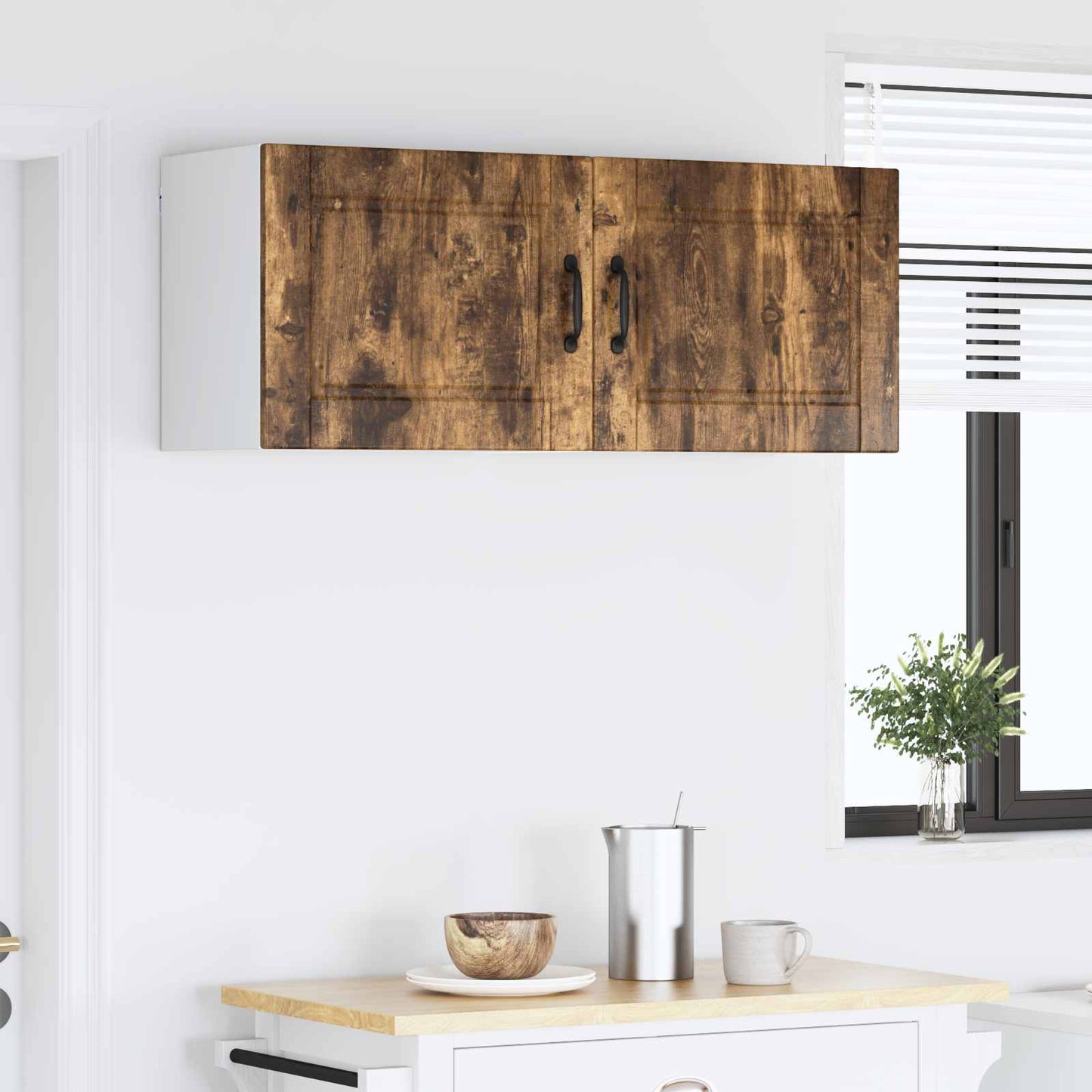 Wall Cabinet PORTO 2 pcs Smoked Oak 50 x 31 x 40 cm
