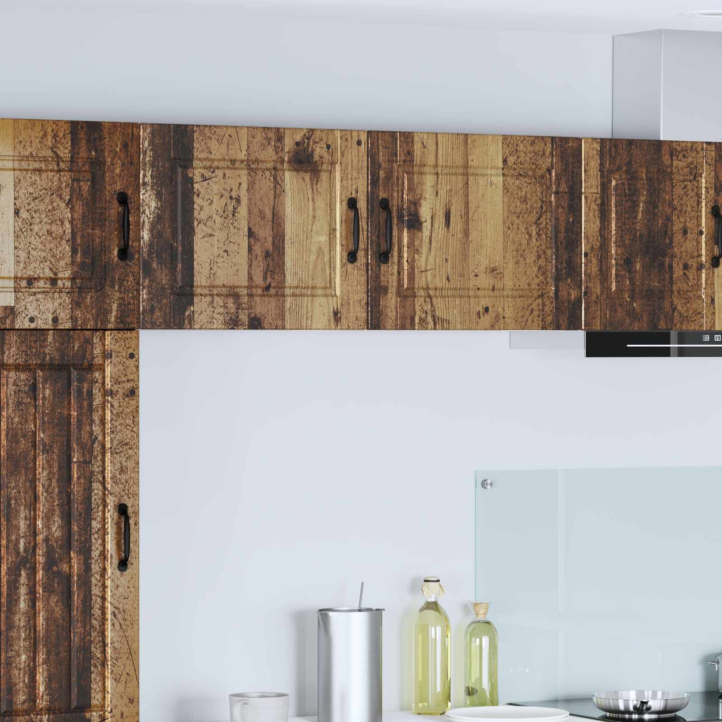 Wall Cabinet PORTO 2 pcs Old Wood 50 x 31 x 40 cm