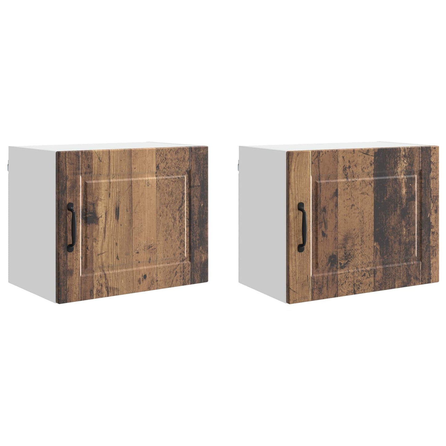 Wall Cabinet PORTO 2 pcs Old Wood 50 x 31 x 40 cm
