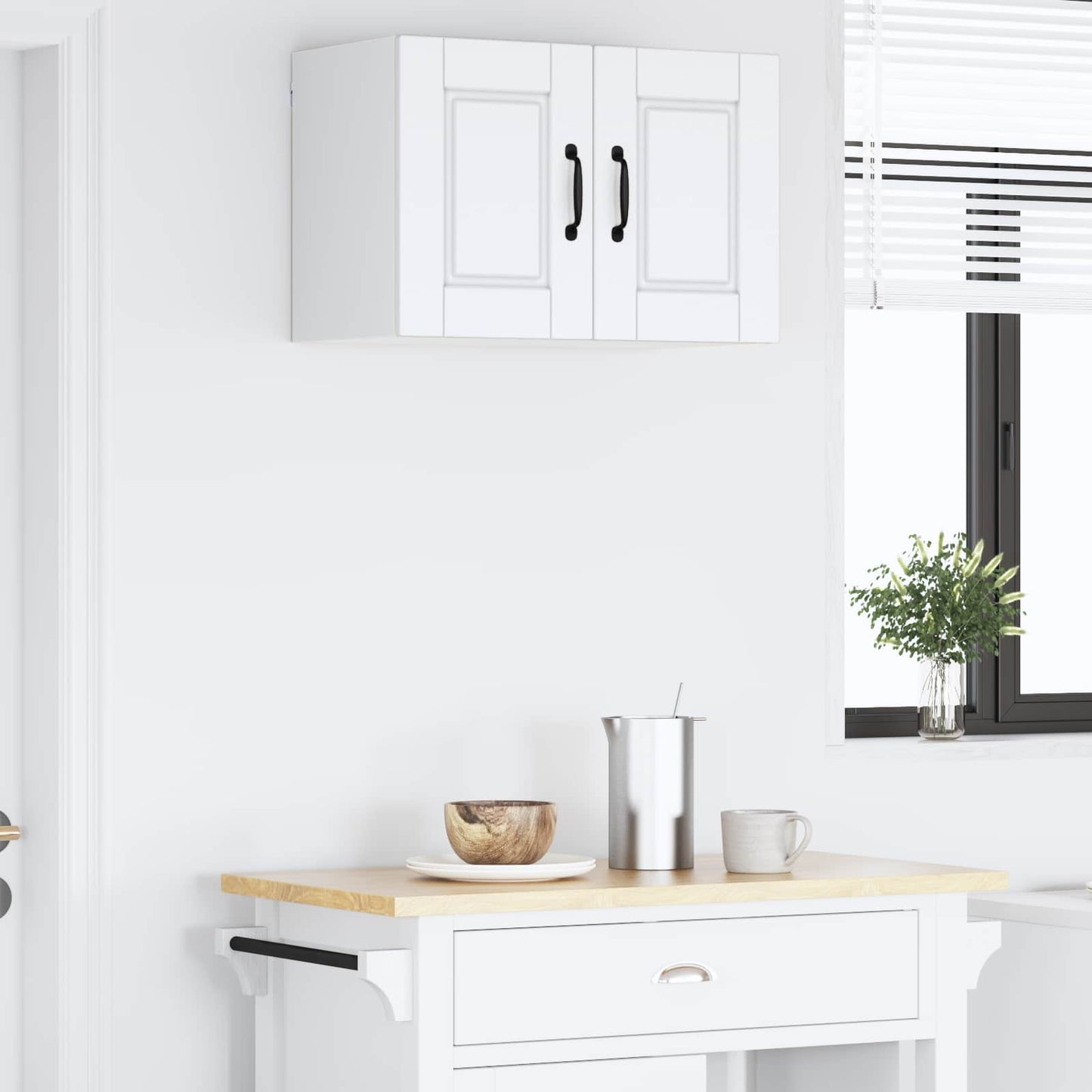 Wall Cabinet PORTO White 60 x 31 x 40 cm Engineered Wood