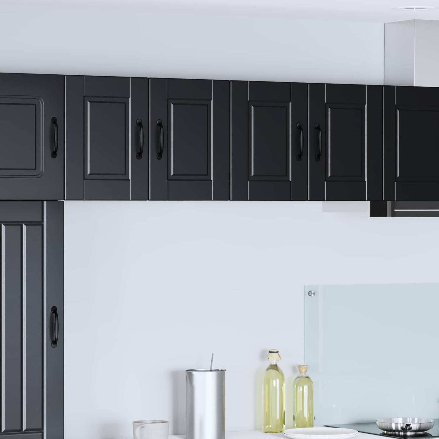 Wall Cabinet PORTO Black 60 x 31 x 40 cm Engineered Wood