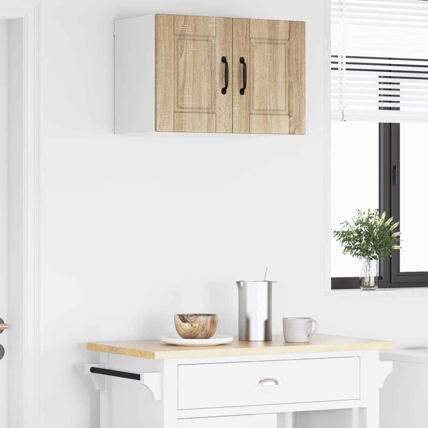 Wall Cabinet PORTO Sonoma Oak 60 x 31 x 40 cm Engineered Wood