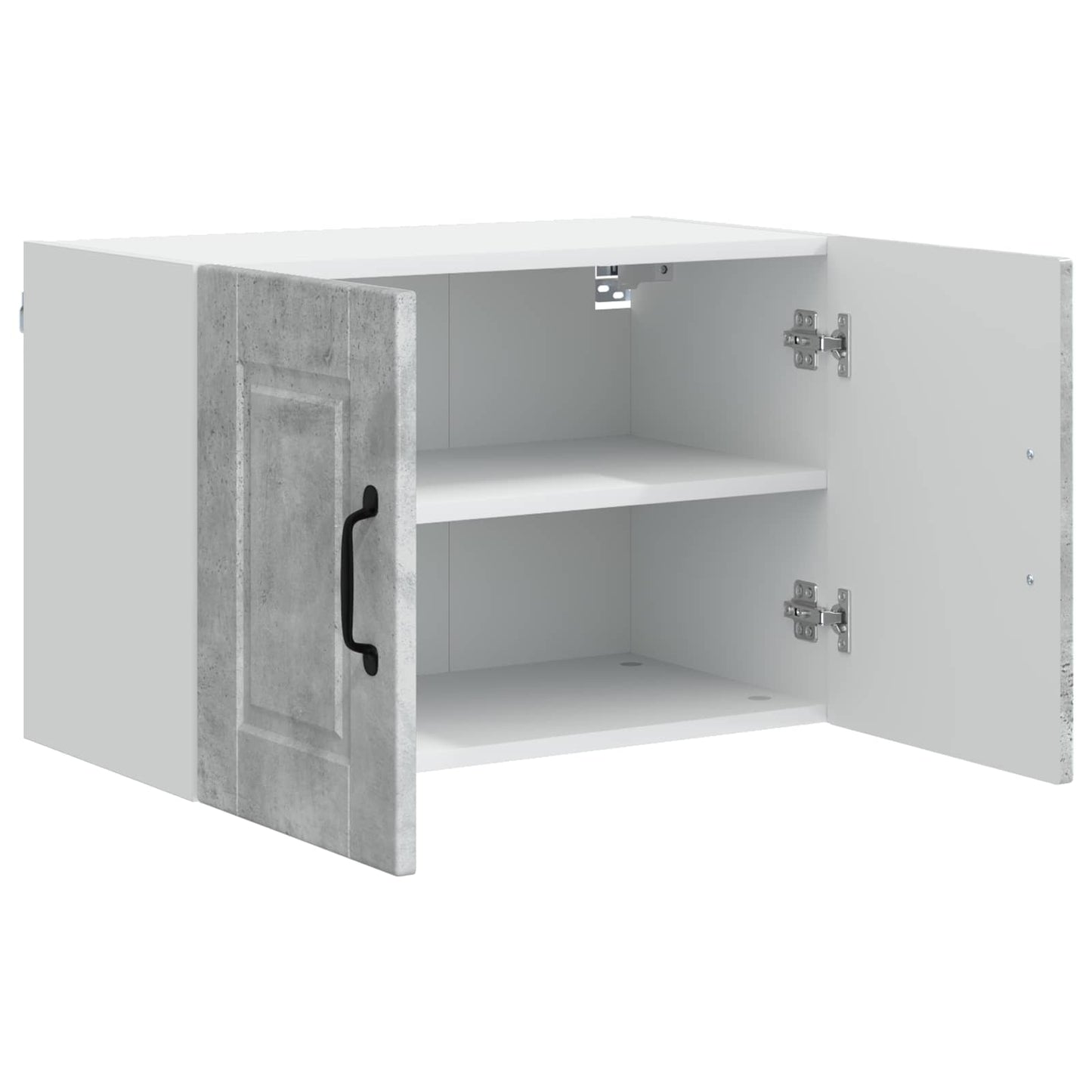 Wall Cabinet PORTO 2 pcs Concrete Grey Engineered Wood