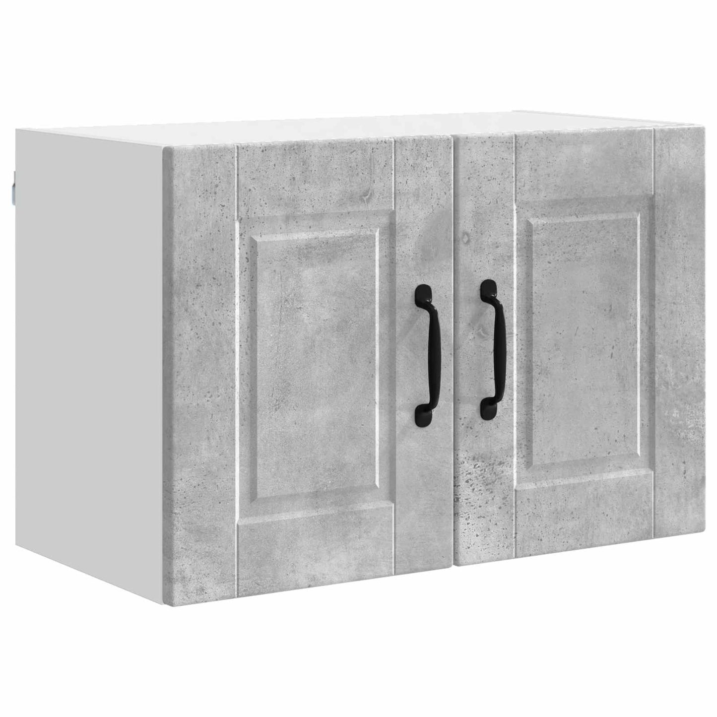 Wall Cabinet PORTO 2 pcs Concrete Grey Engineered Wood