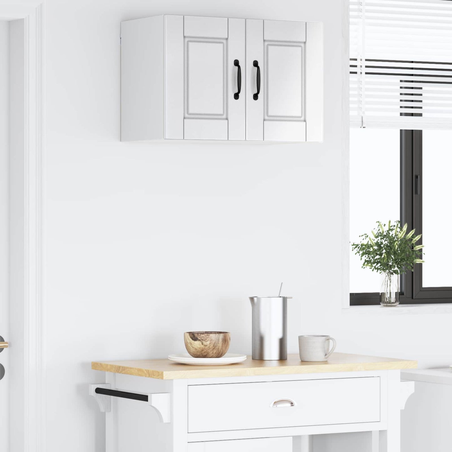 Wall Cabinet PORTO High Gloss White 60 x 31 x 40 cm
