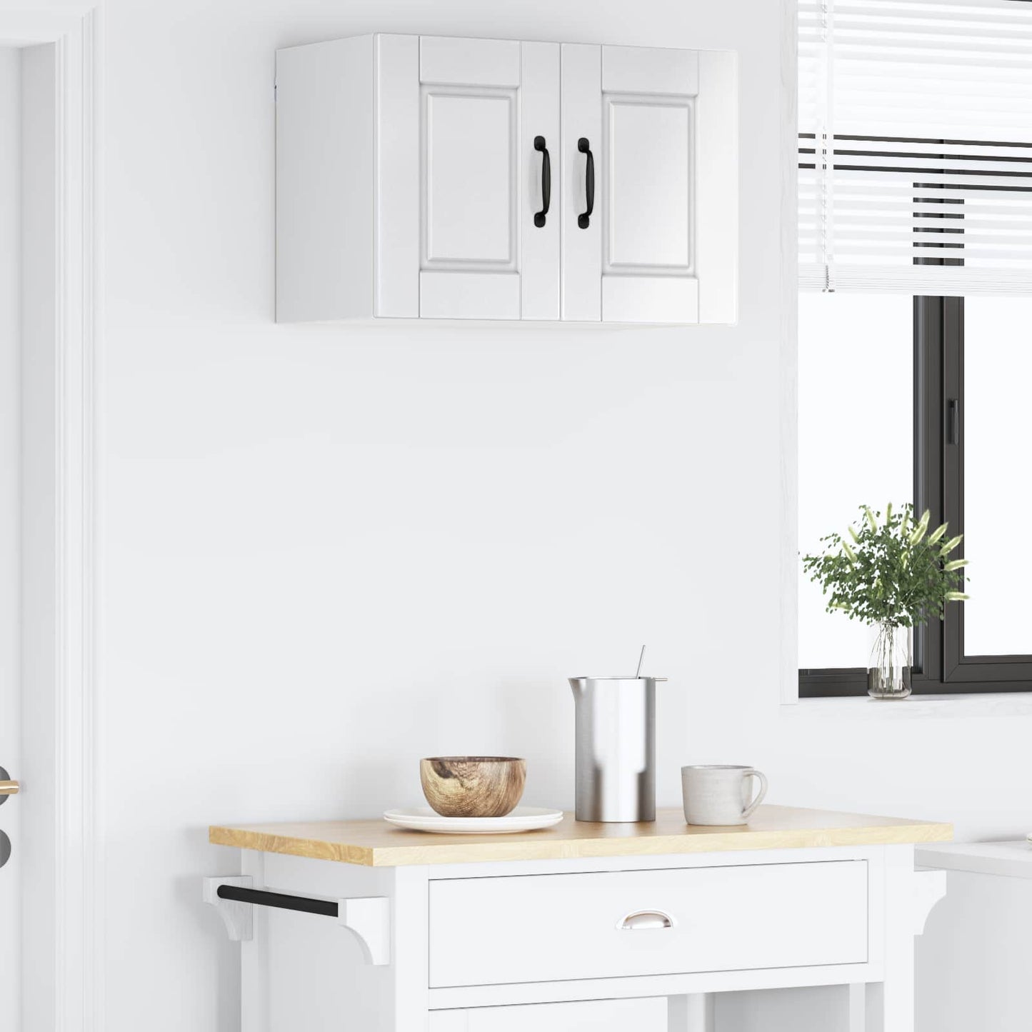 Wall Cabinet PORTO High Gloss White 60 x 31 x 40 cm