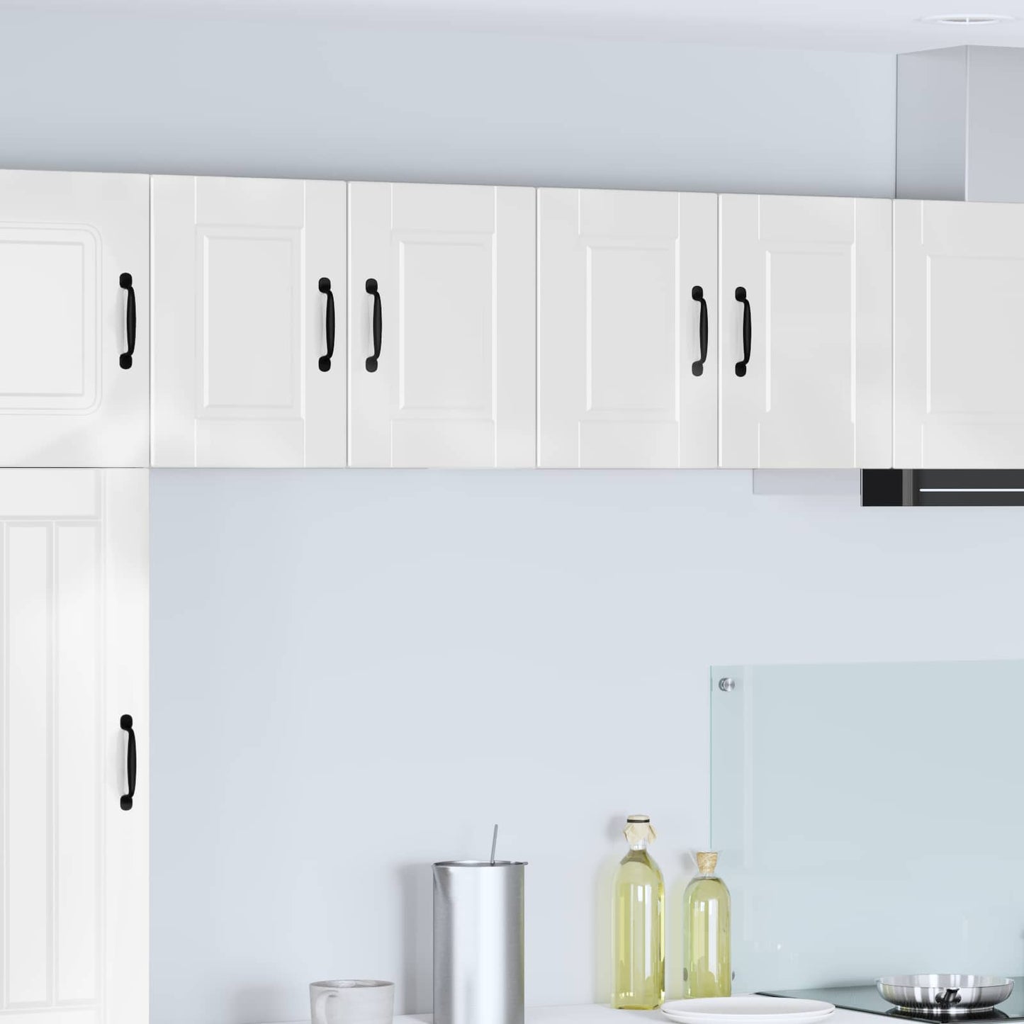 Wall Cabinet PORTO 2 pcs High Gloss White 60 x 31 x 40 cm