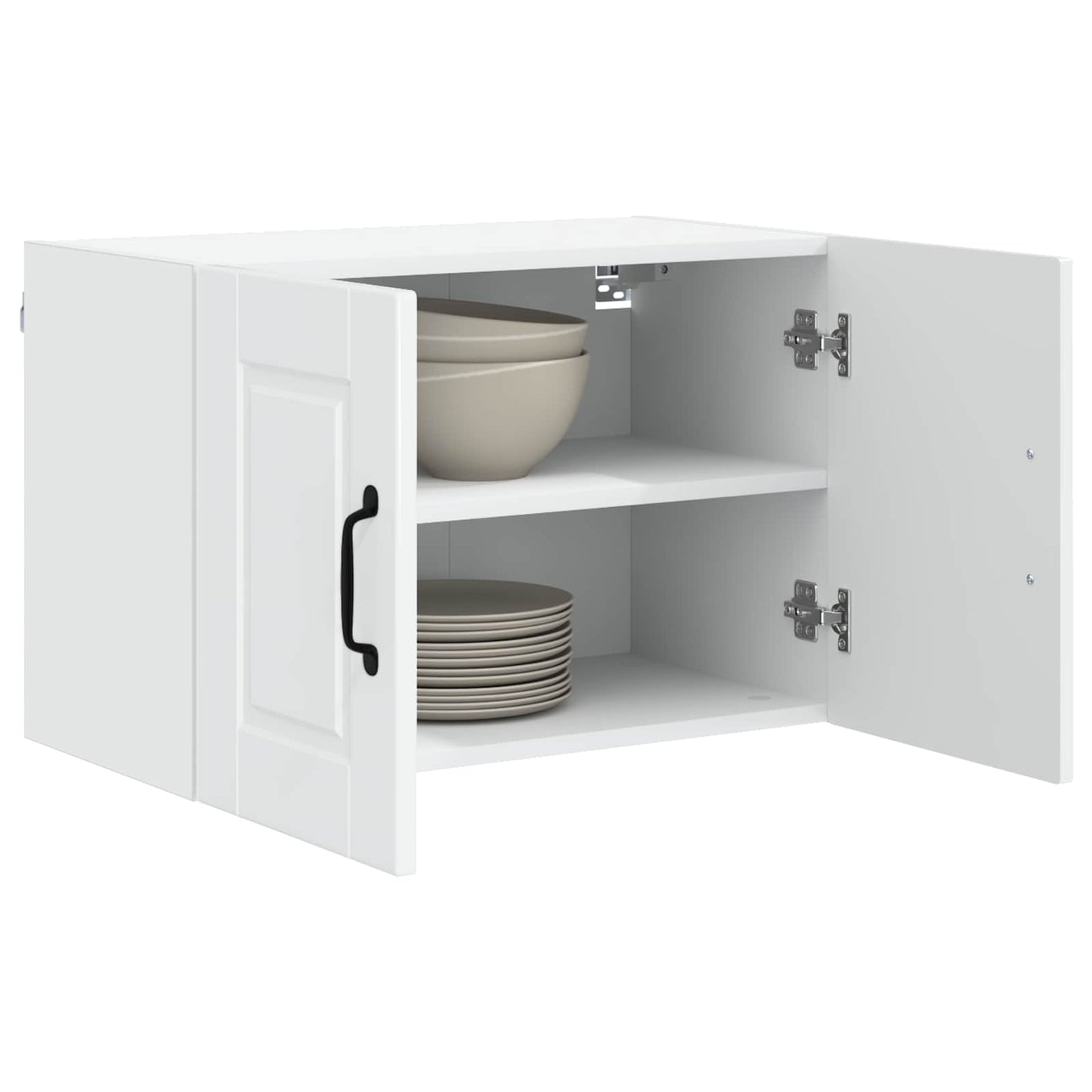 Wall Cabinet PORTO 2 pcs High Gloss White 60 x 31 x 40 cm