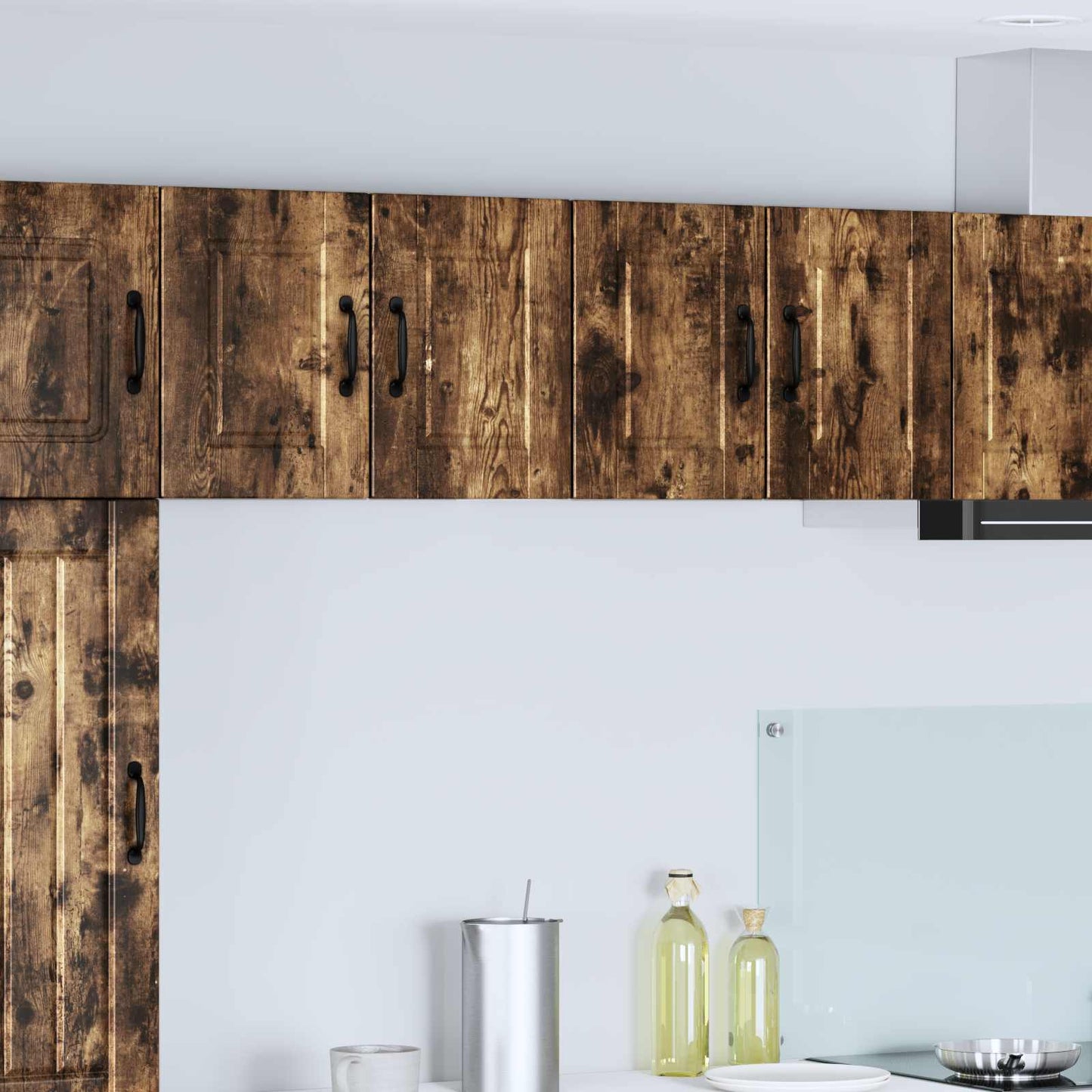 Wall Cabinet PORTO Smoked Oak 60 x 31 x 40 cm Engineered Wood