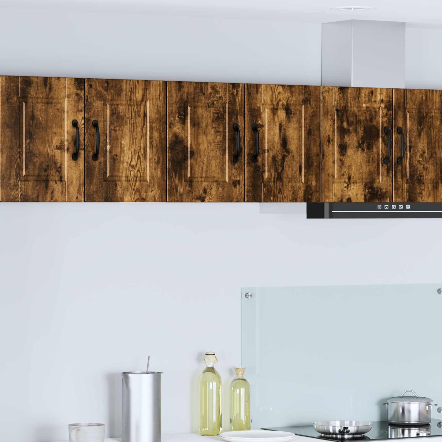 Wall Cabinet PORTO Smoked Oak 60 x 31 x 40 cm Engineered Wood