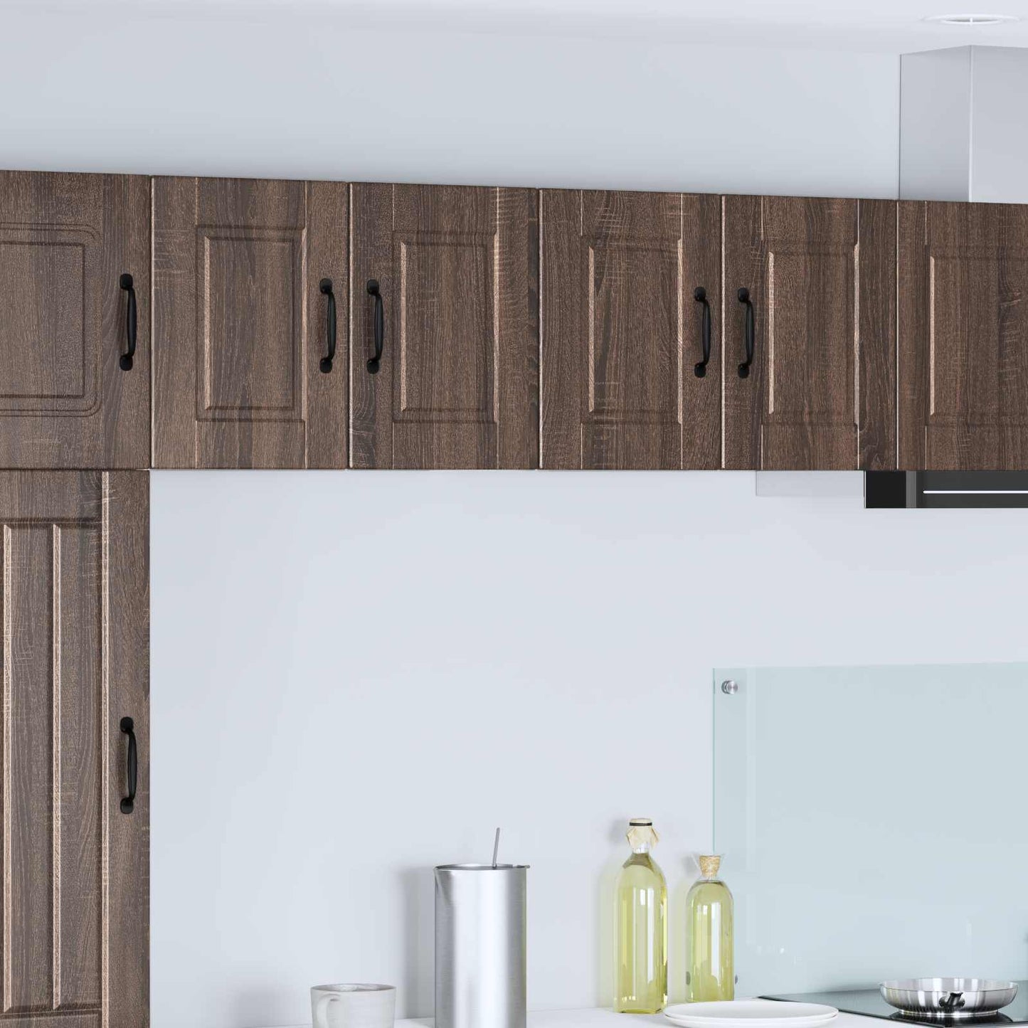 Wall Cabinet PORTO Brown Oak 60 x 31 x 40 cm Engineered Wood