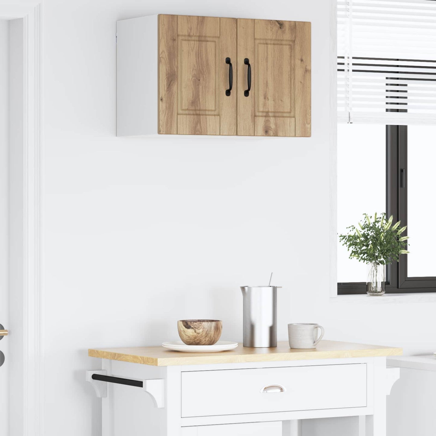 Wall Cabinet PORTO Artisan Oak 60 x 31 x 40 cm Engineered Wood
