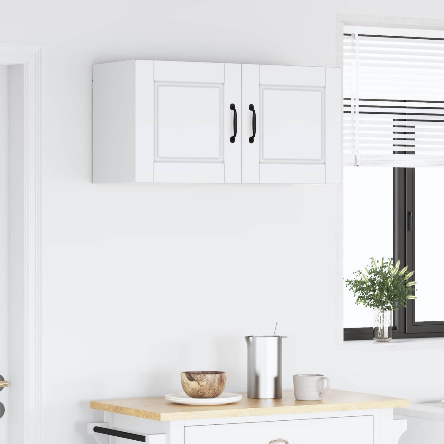 Wall Cabinet PORTO White 80 x 31 x 40 cm Engineered Wood