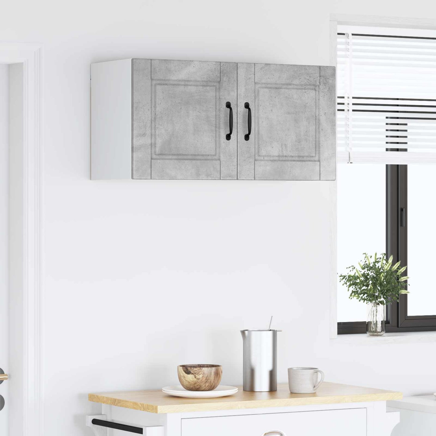 Wall Cabinet PORTO Concrete Grey 80 x 31 x 40 cm