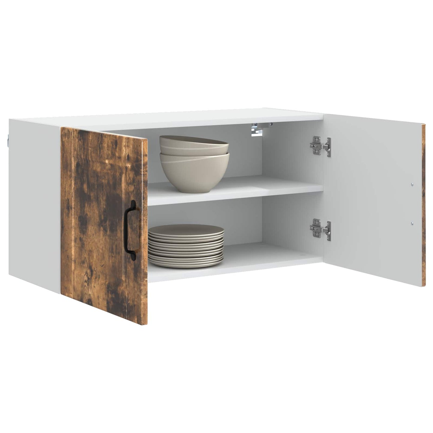 Wall Cabinet PORTO Smoked Oak 80 x 31 x 40 cm Engineered Wood