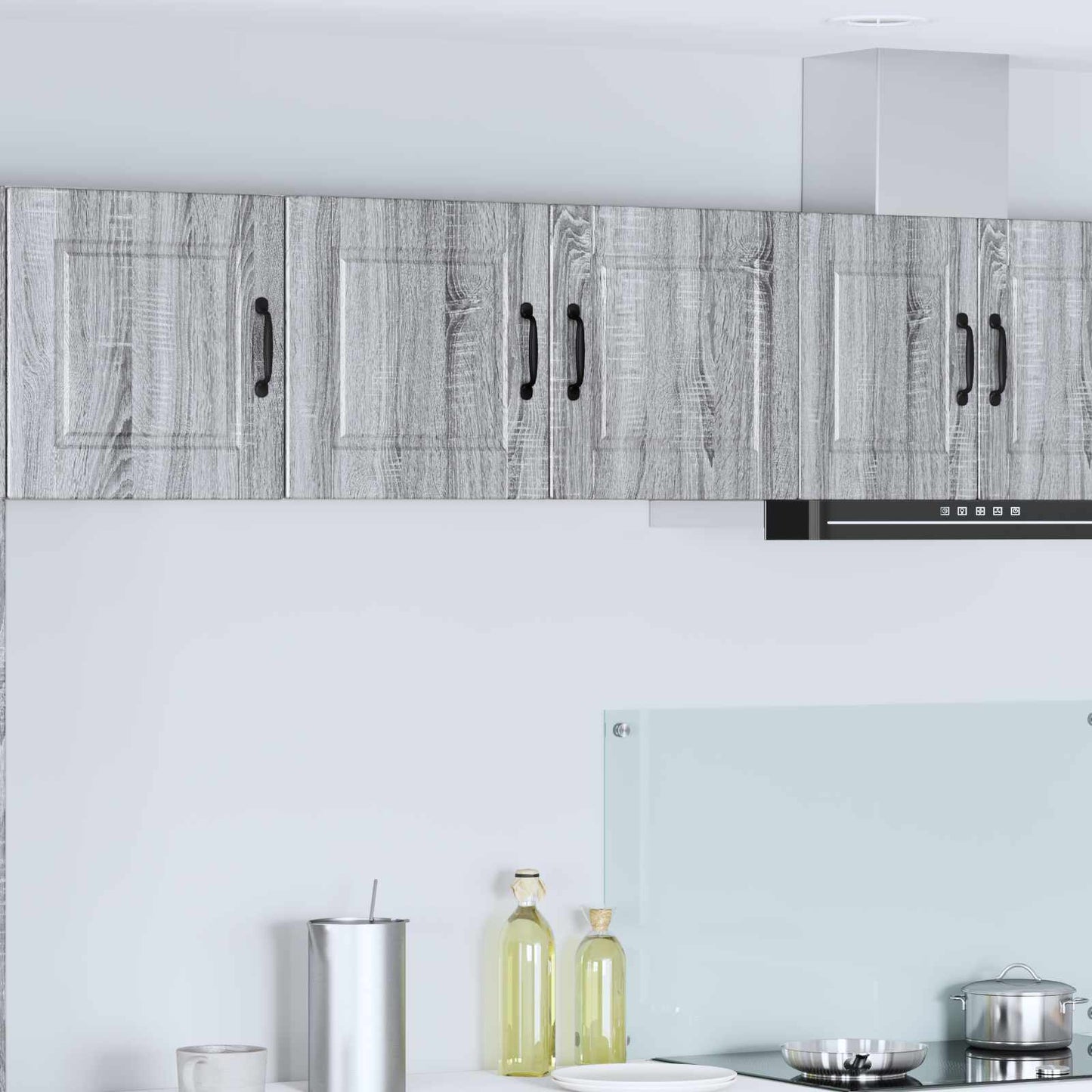 Wall Cabinet PORTO Grey Sonoma 80 x 31 x 40 cm Engineered Wood