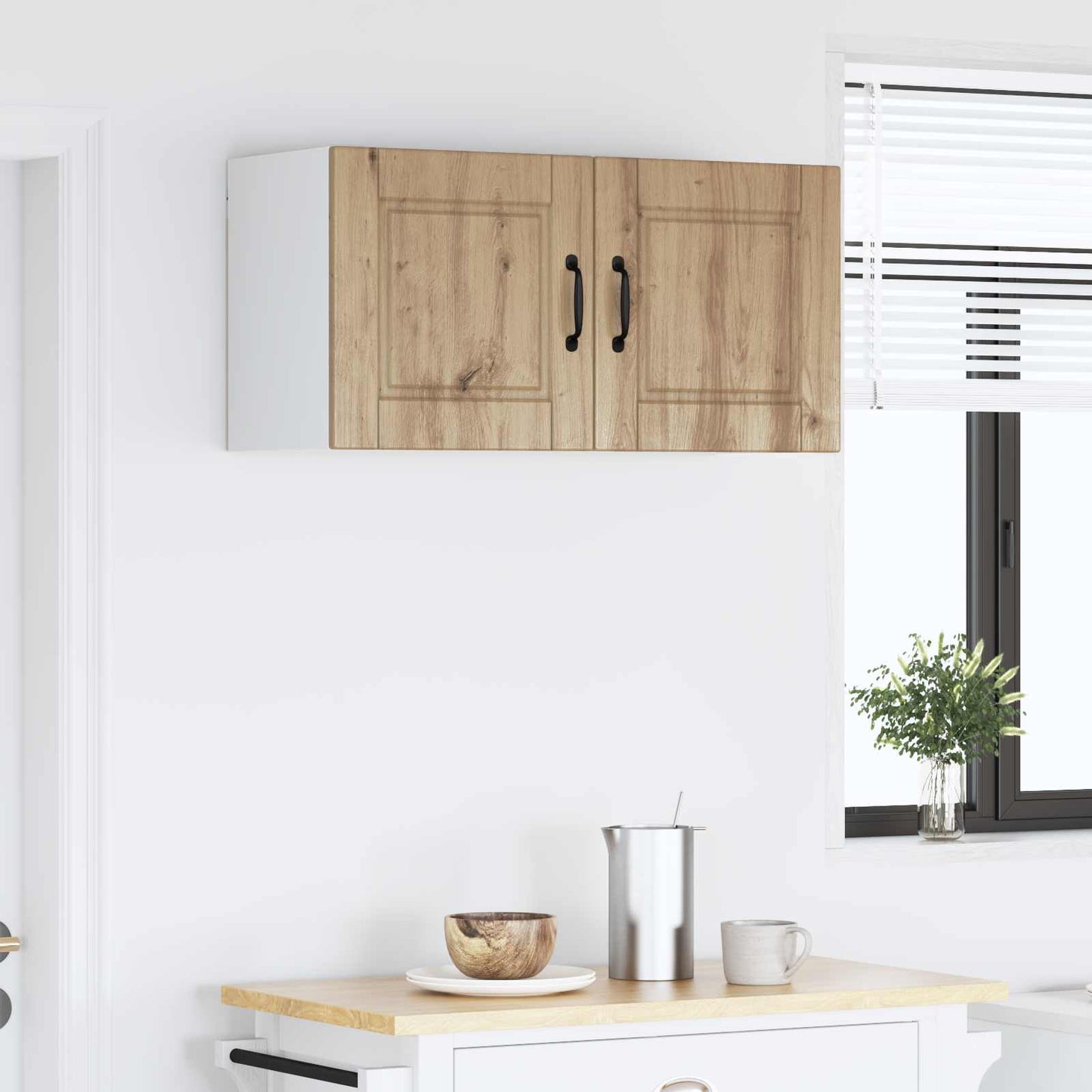 Wall Cabinet PORTO Artisan Oak 80 x 31 x 40 cm Engineered Wood