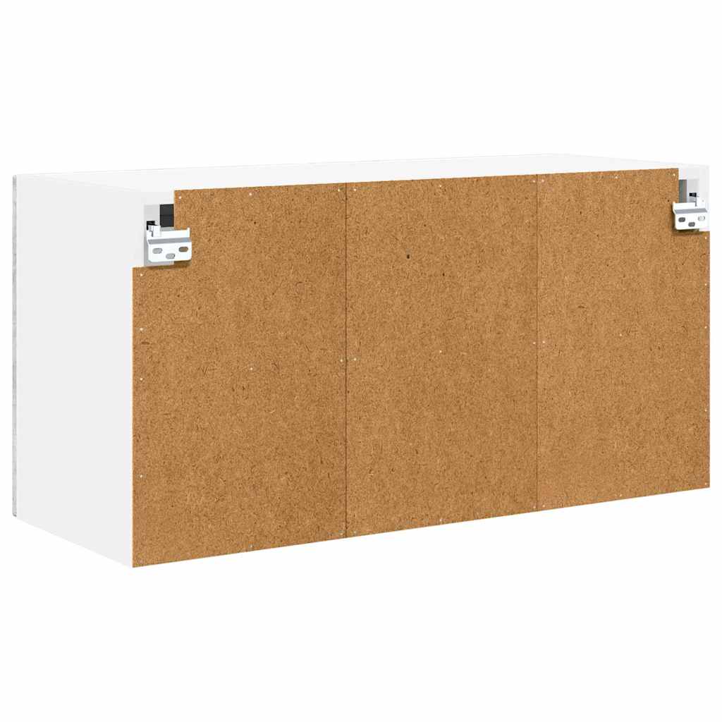 Wall Glass Cabinet PORTO Concrete Grey 80 x 31 x 40 cm
