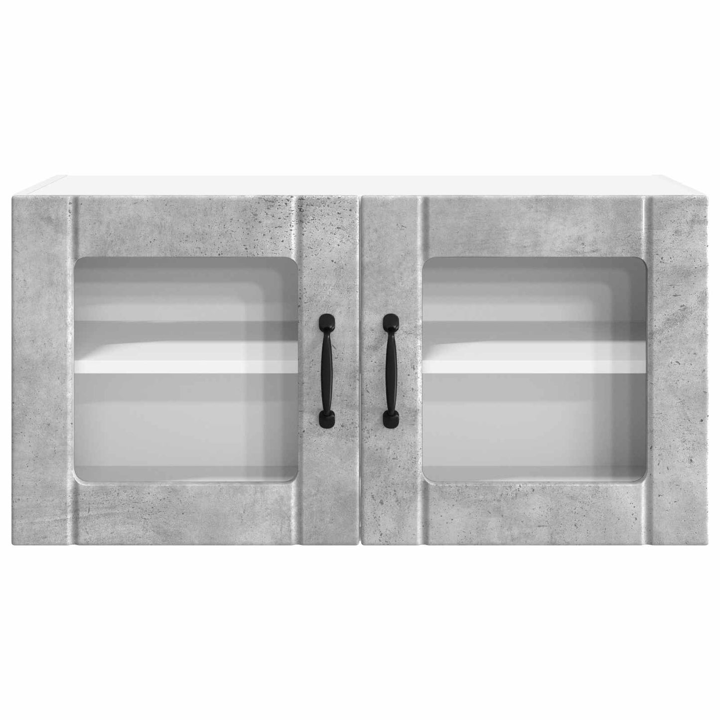 Wall Glass Cabinet PORTO Concrete Grey 80 x 31 x 40 cm