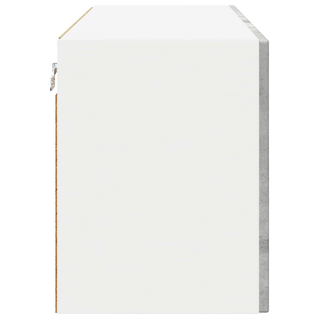 Wall Glass Cabinet PORTO Concrete Grey 80 x 31 x 40 cm