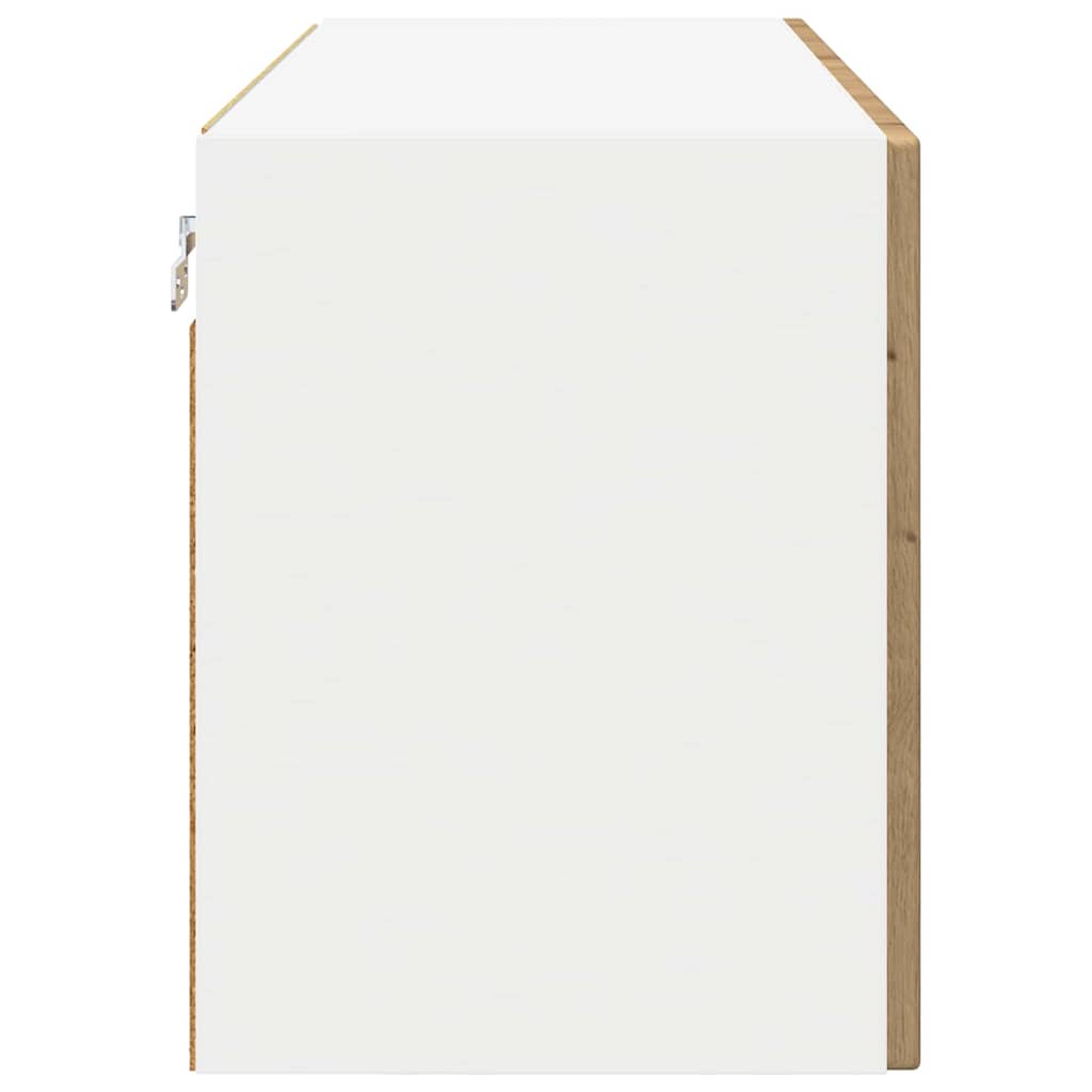 Wall Glass Cabinet PORTO Artisan Oak 80 x 31 x 40 cm