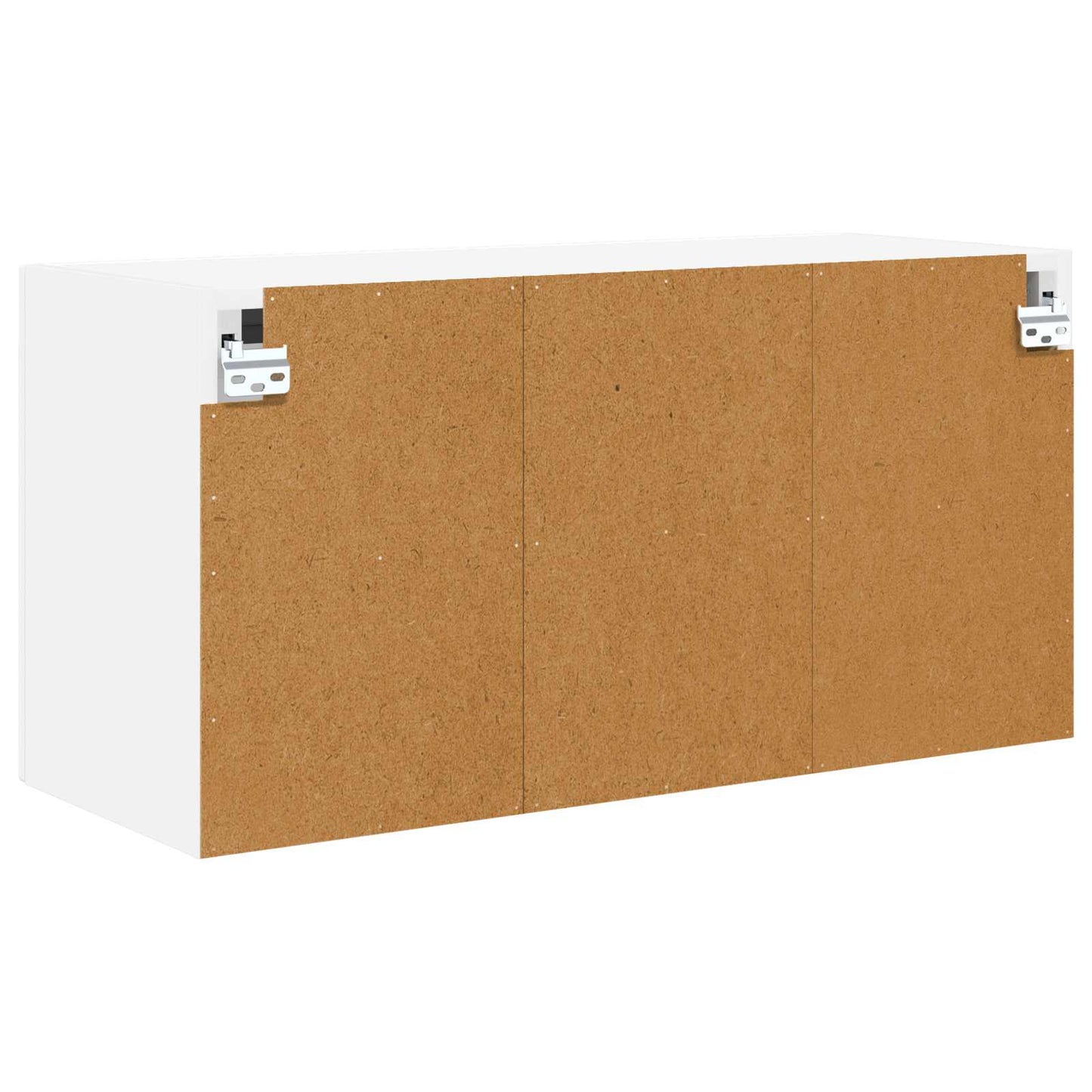 Wall Glass Cabinet PORTO 2 pcs White 60 x 31 x 40 cm