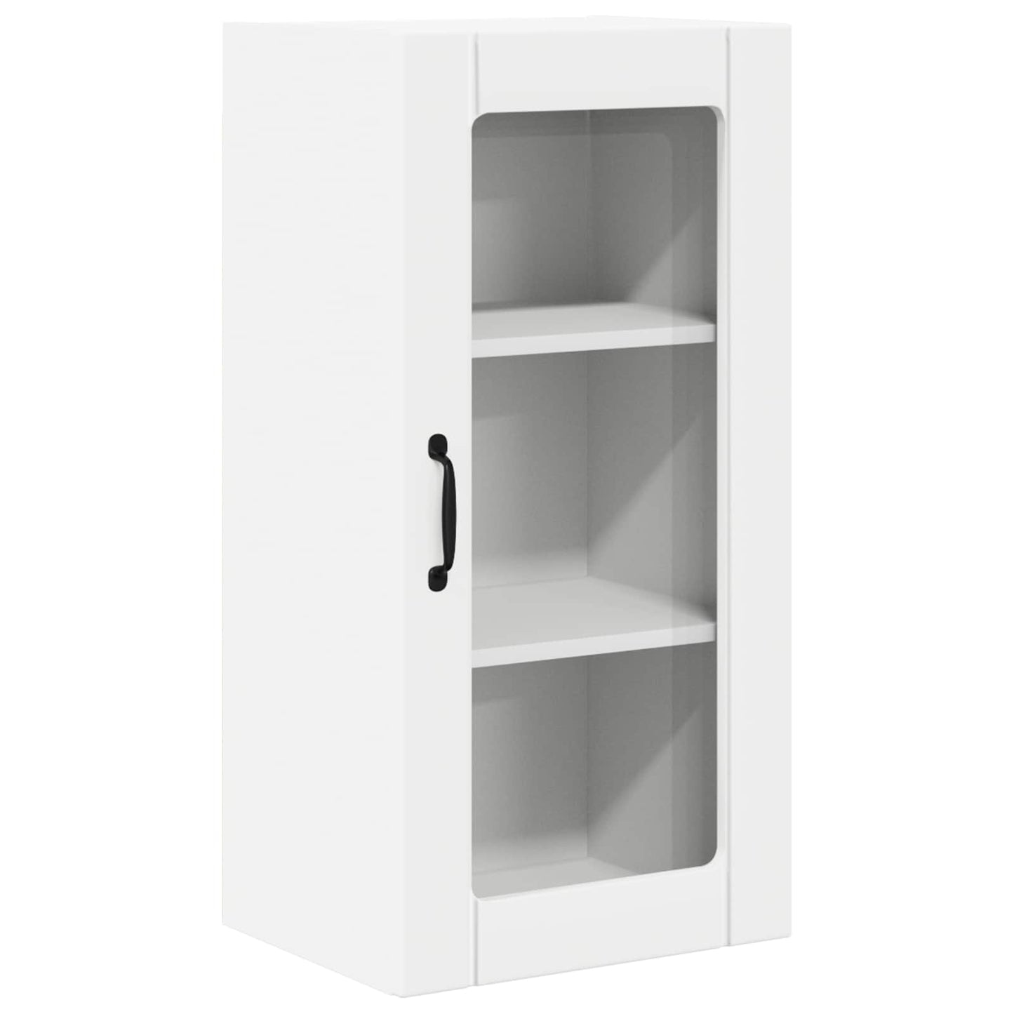 Wall Glass Cabinet PORTO 2 pcs White 40 x 31 x 80 cm