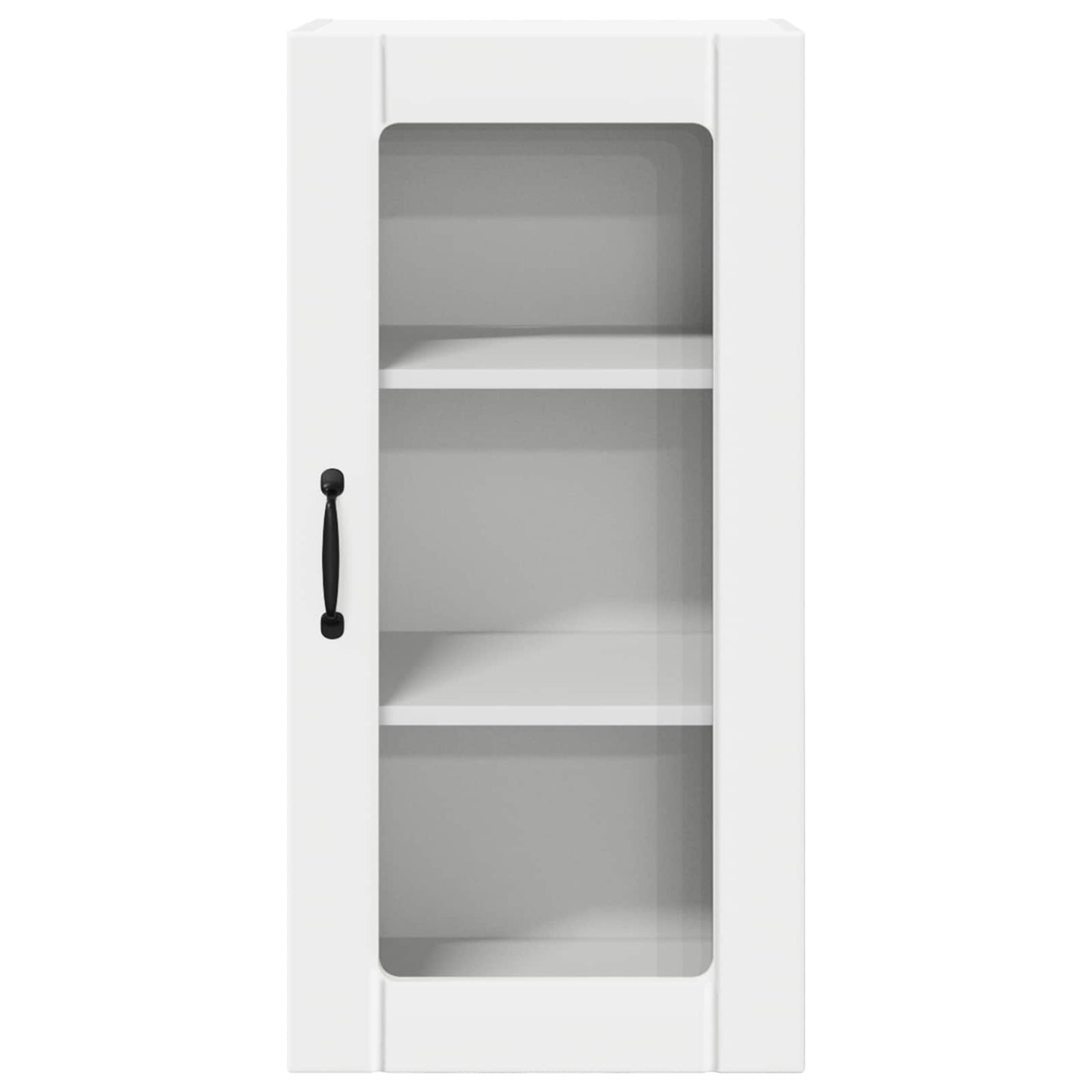 Wall Glass Cabinet PORTO 2 pcs White 40 x 31 x 80 cm