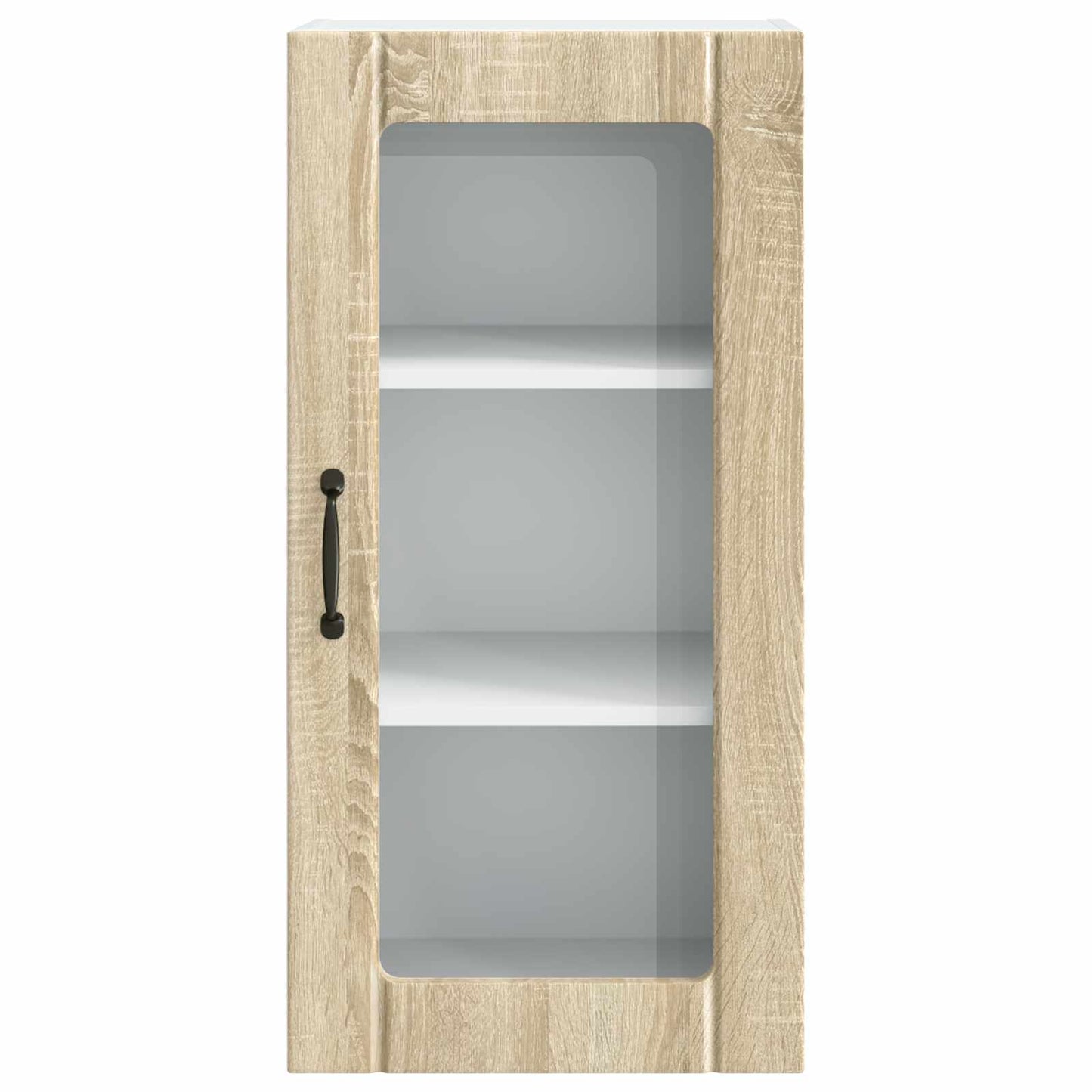 Wall Glass Cabinet PORTO Sonoma Oak 40 x 31 x 80 cm