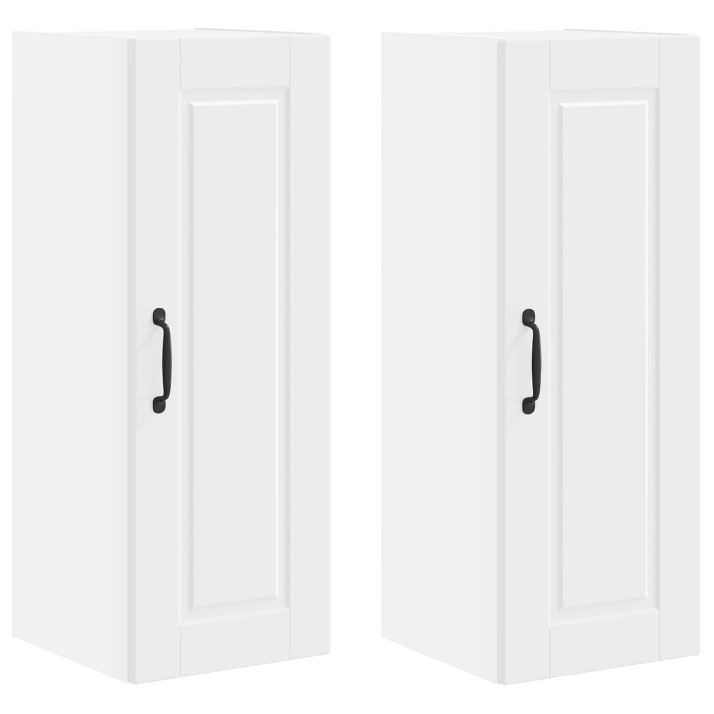 Wall Cabinet PORTO 2 pcs White 30 x 31 x 80 cm Engineered Wood