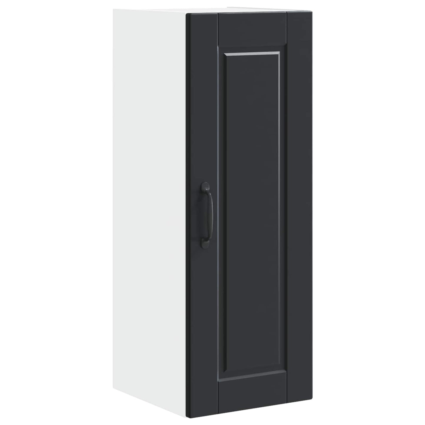 Wall Cabinet PORTO 2 pcs Black 30 x 31 x 80 cm Engineered Wood