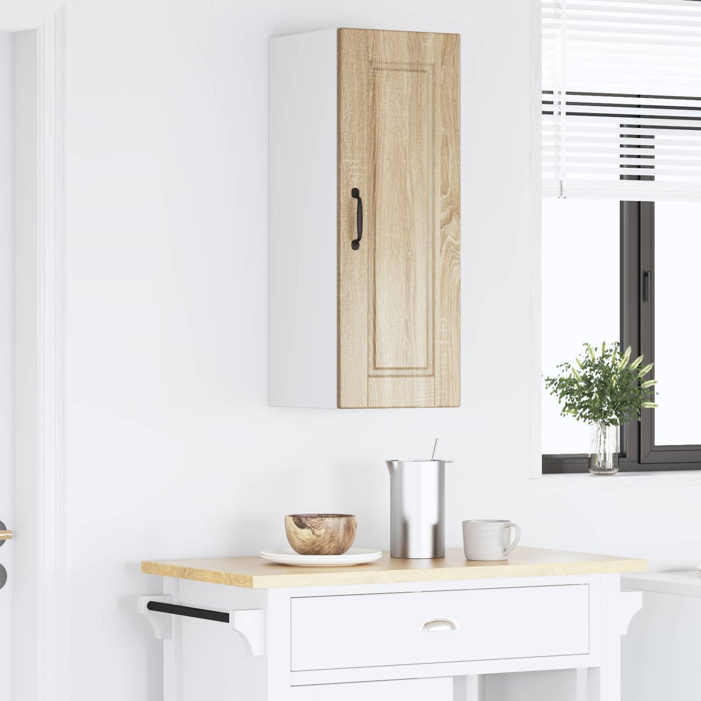 Wall Cabinet PORTO Sonoma Oak 30 x 31 x 80 cm Engineered Wood
