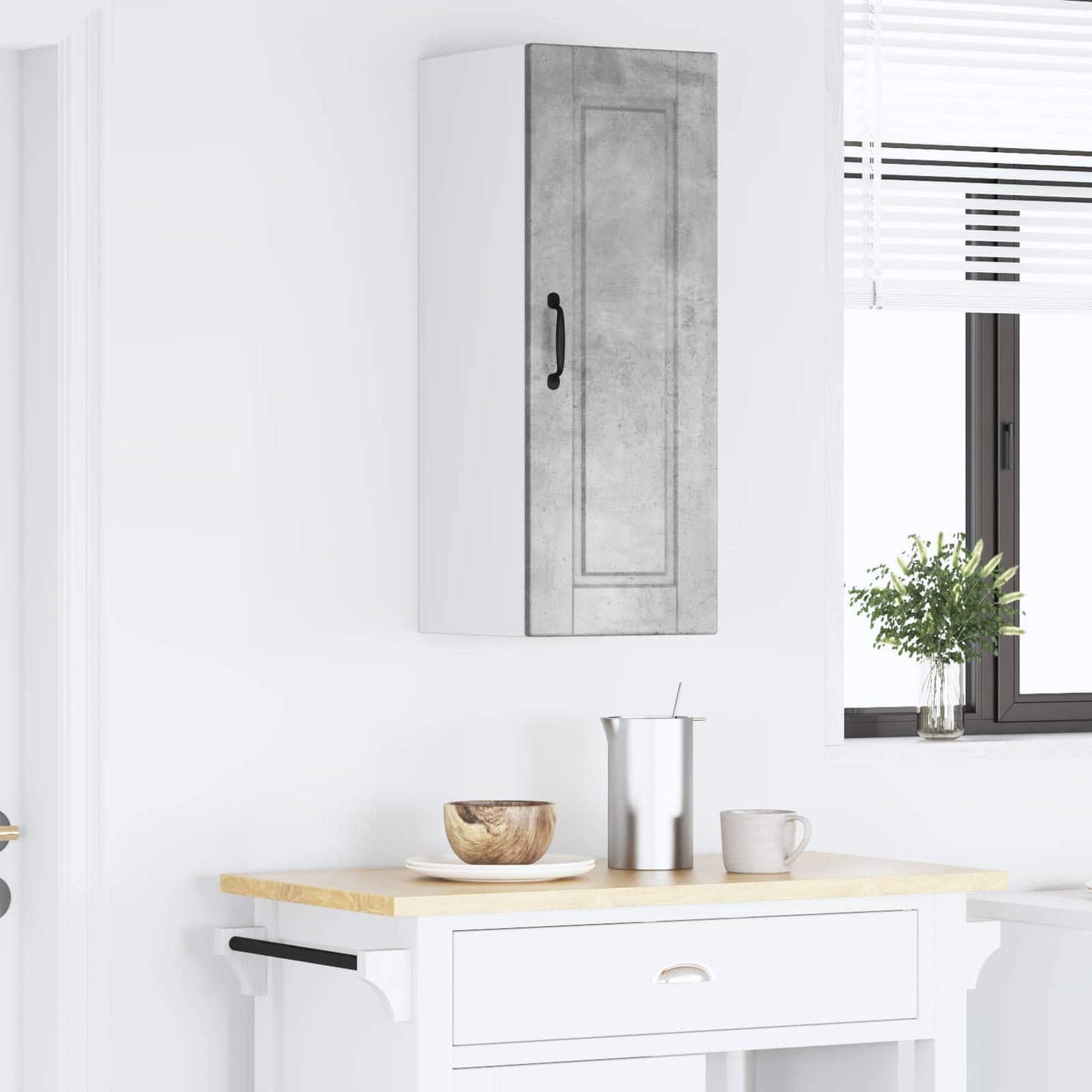 Wall Cabinet PORTO Concrete Grey 30 x 31 x 80 cm