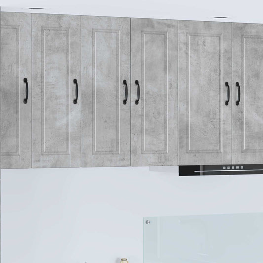 Wall Cabinet PORTO 2 pcs Concrete Grey 30 x 31 x 80 cm