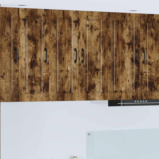 Wall Cabinet PORTO Smoked Oak 30 x 31 x 80 cm Engineered Wood